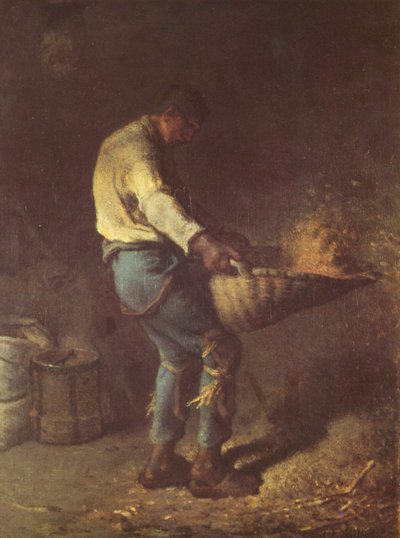 The Winnower by Jean Francois Millet